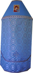 Blue Priest Vestment (Embroidered Icon on the Theotokos on the back)