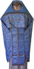 Blue Priest Vestment (Embroidered Icon on the Theotokos on the back)