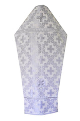 Priest Vestment Royal Cross White (Old Athonite Brocade Style)