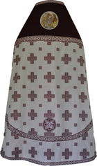 Priest Vestment New White/Burgandy