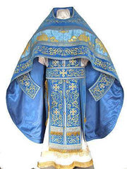 Blue Priest Vestment